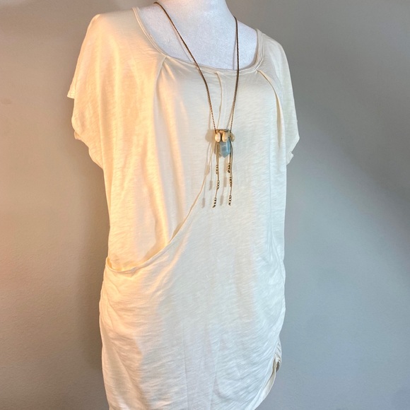 Velvet by Graham & Spencer Cream Wrap Top - Picture 5 of 12